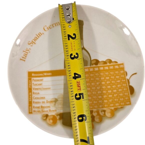 Wine Enthusiast ITALY SPAIN GERMANY Region Wine Dessert Cheese Plates – Set of 3 - Picture 6 of 11